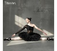 1 pezzo Leotard da balletto del Lago dei Cigni per donna, patchwork di paillettes e rete, design asimmetrico, manica singola con anello per il dito, regalo per vacanze/feste L,M,S,XL,XS,XXLTessuto in 