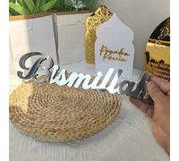 1 pezzo Lettera 3D in acrilico su supporto in legno da tavolo, decorazione per la casa e le vacanze BT507 Argento 1 pz,BT507 Oro 1 pz,Lusso BT507 Oro - 1 pz,Lusso BT507 Argento - 1 pzPMMA