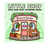 1 pezzo Libro da colorare a tema negozio piccolo, adatto per adulti e bambini, con disegni audaci e semplici, design grandi e chiari, ideale per il relax. Può essere usato come regalo di Natale, Ognis