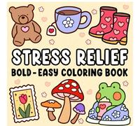 1 pezzo Libro da colorare antistress per bambini, libro di pittura graffiti con creature adorabili, giocattolo Montessori per disegnare, regalo creativo facile da colorare con linee spesse, libro da c