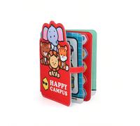 1 pezzo Libro di adesivi riutilizzabili resistente alle lacrime per neonati e bambini, puzzle per prima educazione, gioco interattivo genitore-figlio, allenamento delle capacità motorie fini, giocatto