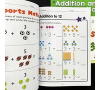 1 pezzo Libro di esercizi di matematica mentale, 64 pagine, addizione e sottrazione entro 10, libro di esercizi di matematica prescolare, libro di calcolo con decomposizione di formule basato su immag