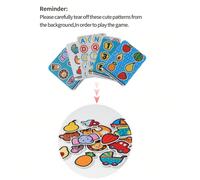 1 pezzo Libro di strappare in tessuto non tessuto, libro di strappare a mano silenzioso con nastro magico, vari modelli per esercitare il pensiero logico del bambino, primo libro cognitivo per bambini