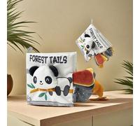 1 pezzo Libro di tessuto gualcito a prova di morso con stampa panda per neonati, giocattolo sensoriale, per apprendimento e sviluppo, colore casuale Tagli UnicaPoliestere