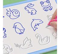 1 pezzo Libro magico riutilizzabile per disegno 3D, adatto per imparare numeri e lettere, sviluppare abilità di disegno, praticare la scrittura, set di quaderni per pratica magica, quaderno di lavoro