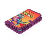 1 pezzo Libro sensoriale Montessori per bambini piccoli in tessuto spesso e resistente alle lacrime con motivo a dinosauri cartoni animati, giocattolo per bambini, adatto come regalo per la Festa dei