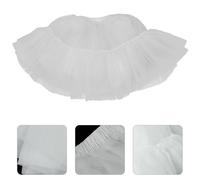 1 pezzo Lolita Sottogonna con volant Abito Sottogonna Sottogonna (Bianco)