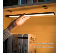 1 pezzo Luce a sensore di movimento ricaricabile USB da 20cm/30cm/40cm, luce a LED per mobile, parete, cucina, scale, bagno. Lampada con 3 temperature di colore, modalità di illuminazione multi-funzio