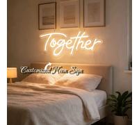 1 pezzo Luce al neon personalizzabile e regolabile, Insegna al neon a LED, adatta per Natale, Ognissanti, camera da letto, festa, regalo personalizzato, accessori per la cucina, cerimonia di laurea, d