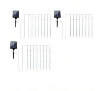 1 pezzo Luce decorativa solare da esterno, Luce solare, 8 tubi luminosi, Luce decorativa da giardino a LED, Luce da esterno (IP44) subacquea, Percorso e vialetto, Luce solare da esterno, Luce solare d