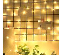 1 pezzo Luci a LED a forma di stella con filo di rame, decorazione per camera da letto, parete, matrimonio, festa di compleanno, luci a LED, decorazione per giardino esterno, luci a LED fatate 3 metri
