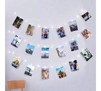 1 pezzo Luci a molletta per foto, luce bianca, decorazione da parete per interni, decorazione da camera da letto, decorazione per la stanza, luci per decorazione matrimonio, luci per decorazione paret