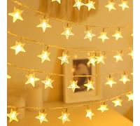 1 pezzo Luci a stringa a forma di stella per la decorazione della casa, luci a LED a forma di stella per la decorazione del soggiorno interno, decorazione della camera da letto, luci fatate a LED per 