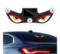 1 Pezzo Luci Decorativa Occhio Del Diavolo, Devil Eyes LED per Auto, Luci Atmosfera Interna Auto Senza Fili a Energia Solare, Luci Decor Triangolo Finestra