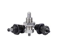 1 pezzo M12 Perno di indicizzazione a molla telescopica di tipo ripristino con dado, pistone di bloccaggio a pomello senza testa, lunghezza della testa del pistone 10mm