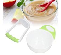 1 pezzo Macinino manuale per alimenti per bambini, strumento per la preparazione di purea di frutta con ciotola di macinazione Polipropilene