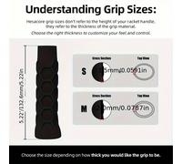 1 pezzo Manicotto in silicone per impugnatura pickleball - Protezione antiscivolo per impugnatura, superficie testurizzata per un maggiore controllo, riduce l'affaticamento della mano e migliora la co