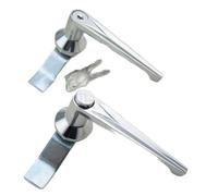 1 pezzo maniglia per porta per attrezzature, interruttore, scatola di armadietto, serratura, scatola di controllo, serratura per porta cromata, serratura per porta (With keys)