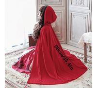 1 pezzo Mantello di Cappuccetto Rosso, Mantello da Regina del Castello, Scialle da Vampiro, Accessorio per Costume da Festa, Spiaggia, Vacanza 90 cm,45 centimetri,60 centimetriColore unicoPoliestere