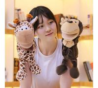 1 pezzo Marionetta da mano in peluche con animali della giungla, bambola in peluce morbida per interazione genitore-figlio, narrazione educativa per bambini, regalo per compleanni/Natale Coccodrillo 3