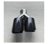 1 Pezzo Marmitta Per Auto Punta A Forma Di Y Doppia Uscita Silenziatori Per Tubi Di Scarico Ugello Universale In Acciaio Inossidabile Tubo Di Scappamento(76mm-89mm Right)