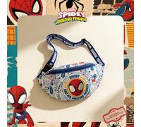 1 pezzo Marsupio con motivo di Spider-Man ufficialmente concesso in licenza Marvel, borsa a tracolla multifunzionale, borsa a tracolla casual per ragazzi, borsa petto leggera con cinghia regolabile, p
