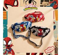 1 pezzo Marsupio con motivo di Spider-Man ufficialmente concesso in licenza Marvel, borsa a tracolla multifunzionale, borsa a tracolla casual per ragazzi, borsa petto leggera e regolabile, portamonete