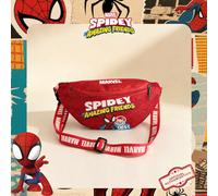 1 pezzo Marsupio con motivo di Spider-Man ufficialmente concesso in licenza Marvel, borsa a tracolla multifunzionale, borsa a tracolla casual per ragazzi, borsa petto leggera con cinghia regolabile, p