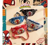 1 pezzo Marsupio con motivo di Spider-Man ufficialmente concesso in licenza Marvel, borsa a tracolla multifunzionale, borsa a tracolla casual per ragazzi, borsa petto leggera con cinghia regolabile, p