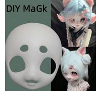 1 pezzo Maschera animale in materiale plastico fai-da-te carina e affascinante (Gatto, Volpe, Pecora, ecc.) - Adorabile abbastanza da sciogliere il tuo cuore - Accessorio costume a tema animale fatto 