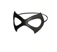 1 pezzo Maschera da donna sexy e alla moda in pelle nera per discoteca, trucco, ballo, festa, rave Tagli UnicaColore unicoPoliuretano