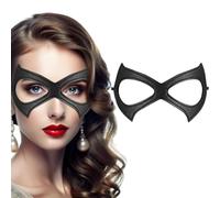 1 pezzo maschera occhi in pelle alla moda - Costume per festa di Halloween/party - Design in stile Catwoman - Comoda e aderente - Oscura completamente la luce - Adatta sia per uomo che per donna