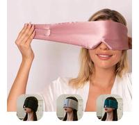 1 pezzo Maschera per dormire di lusso in 100% seta, unisex: comoda, traspirante e perfetta per i viaggi - colore tinta unita e regolabile per un riposo ottimale grigio,rosa,nero,verde scuroFibra chimi