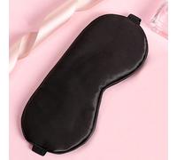 1 pezzo Maschera per dormire nera, minimalista, in raso, adatta per casa, camera da letto, viaggi, ufficio, scuola, regalo di San Valentino a forma di cuore per ragazzi Tagli Unica,Confezione da 2,Con