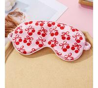 1 pezzo Maschera per gli occhi in poliestere con stampa digitale di elementi di ciliegia, morbida e delicata sulla pelle, adatta per le donne da indossare durante il riposo Tagli Unicastampa dappertut