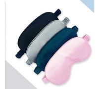 1 pezzo Maschera per gli occhi in seta reversibile, benda per il sonno che blocca la luce, per uso domestico, ufficio, viaggio, volo, articoli per il riposo in aereo, accessori per le vacanze, comoda 