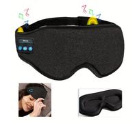 1 pezzo Maschera per il sonno 3D con auricolari Bluetooth 5.2, maschera per gli occhi senza fili per musica, con profilo non compresso per il contorno degli occhi, adatta per chi dorme sul fianco, il