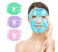 1 pezzo Maschera per il viso SPA per compressione fredda e calda, maschera per gli occhi in morbido peluche con perle di gel per alleviare l affaticamento degli occhi, adatta per le donne Policloruri 