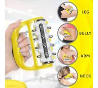 1 pezzo Massaggiatore a rullo portatile piccolo, bastone massaggiante per gambe, fitness, rilassamento muscolare, strumento manuale per massaggio a spalle, collo, colonna vertebrale, vita, schiena, pe