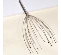 1 pezzo Massaggiatore per il cuoio capelluto a forma di testa di polpo in argento, artiglio in filo d'acciaio per l'estrazione dell'anima, accessori per capelli, strumenti per capelli, cura dei capell