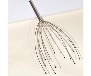 1 pezzo Massaggiatore per il cuoio capelluto a forma di testa di polpo in argento, artiglio in filo d'acciaio per l'estrazione dell'anima, accessori per capelli, strumenti per capelli, cura dei capell