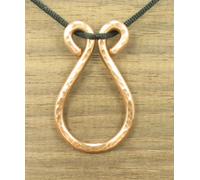 1 pezzo medaglione pendente cerchio spirale guarigione rame puro, gioielli,...