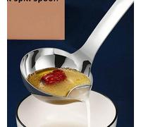 1 pezzo Mestolo in acciaio inossidabile a punta spessa per scolare l'olio, disponibile nelle misure M(26cm) e L(31cm) M,LAcciaio inossidabile