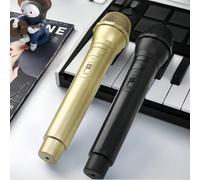 1 pezzo Microfono finto portatile in plastica come accessorio decorativo, adatto per bambini che giocano a fare i cantanti, raduni di fan K-pop, decorazione domestica, pratica di discorsi, regalo, acc