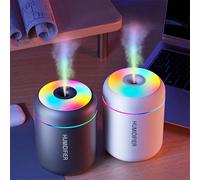 1 pezzo Mini diffusore di aromaterapia a nebulizzazione di oli essenziali e umidificatore, nebbia fredda, luce notturna colorata - umidifica l'aria, mantiene fresco e rilassa corpo e mente (funzioname