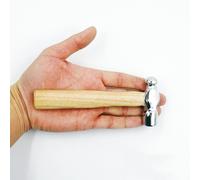 1 pezzo Mini Martello a Testa con in Legno, Martello a Sfera Rinforzato, Mini Martello a Sfera Rinforzato, Testa con in Legno, Strumento di per Sfilare Chiodi, Lavorazione del Legno, Riparazioni