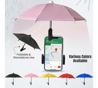 1 pezzo Mini ombrello parasole per telefono, copertura parasole portatile per telefono, ombrello di protezione solare per telefono, adatto per telefono, Kindle, dispositivo di navigazione, anti-rifles