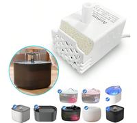 1 pezzo Mini pompa ad acqua USB con protezione contro il funzionamento a secco, adatta per fontanella per animali domestici, acquario, di piccole dimensioni 1 modello aggiornato con luce per mancanza