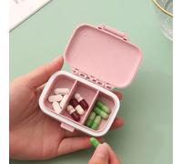1 pezzo Mini Porta Pillole da Viaggio, Scatola Porta Medicinali a 3 Scomparti, Organizer per Pillole, Porta Pillole Settimanale, Scatola Porta Medicinali da Viaggio, Può Contenere Medicinali e Vitamin
