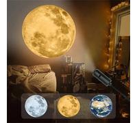 1 pezzo Mini proiettore USB Luna, lampada LED Terra e Galassia con 3/6 immagini di pianeti intercambiabili, luce decorativa a soffitto regolabile a 360°, adatta come luce notturna per cameretta, illum